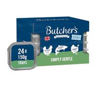 Butcher's Simply Gentle Wholegrain Recipes Wet Dog Food Trays Variety Pack, 3.6 kg (24 x 150 g)