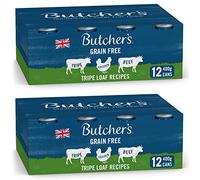 Butcher's Tripe Loaf Recipes Dog Food Tins, 9.6 kg (2 x 12 x 400 g)