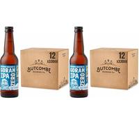 Butcombe Brewery, Goram IPA Zero Alcohol-Free Bottles, Vegan Friendly, Stone Fruit, Citrus, and Bitter Notes, 12 x 330ml (Pack of 2)