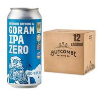 Butcombe Brewery, Goram IPA Zero Alcohol-Free Cans, Vegan Friendly, Stone Fruit, Citrus, and Bitter Notes, 12 x 440ml