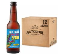 Butcombe Brewery, Tall Tales Pale Ale Zero Bottles, Vegan Friendly, Alcohol Free, Bold & Fruity, Flavours of Citrus, Grapefruit & Pineapple, 12 x 330ml