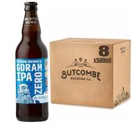 Butcombe Brewing Co. Goram IPA Zero 0% Alcohol Free Beer, 8 x 500ml Bottles