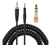 BUTIAO HD8 DJ Cable, OFC Replacement Spring Coiled Aux Cable Extension Cord with 6.35mm Adapter for Sennheiser HD6 Mix HD7 HD8 DJ Headphones