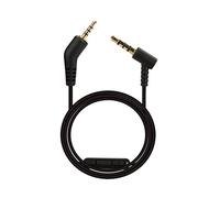 BUTIAO QC3 Replacement Audio Cable Cord for Bose Quietcomfort 3 QC3 Headphone with Inline Mic Volume Control 1.4 Meters 3.5mm to 2.5 mm Cable for iOS Android System (Built-in Microphone)