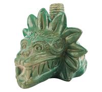 Butie Aztec Death Whistle - Extreme 125+ dB Human Scream Sound, Feathered Serpent Ceremonial Noisemaker for Outdoor Protection, Halloween, Pranks