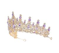 BUTIFULSIC 07x7.07x2.75in Wedding Tiara Bride Tiara Dazzling Rhinestone Headband Elegant Zinc Alloy Hair Accessory and Ladies at Shows and Anniversaries