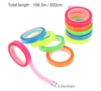BUTIFULSIC 10 Rolls Transparent Reading Tapes Multi-color Highlight Strips for Study Annotation and Focus Support Household Sentence Tabs for Beginners
