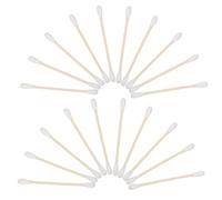 BUTIFULSIC 100 Pcs Lightweight Wooden Stick Cotton Swabs Dualended Design for Ear Cleaning and Makeup Removal Suitable for On-the-go Use and Electronics Cleaning