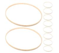 BUTIFULSIC 10pcs Bamboo Wreath Hoops for Craft Dreamcatcher and Floral Arrangements, 30cm Round Wood Frames with Multi-Scene Application and Resistant to Deformation for Home Beautification