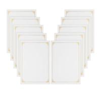 BUTIFULSIC 10Pcs Blank Certificate Paper A4 with Decorative Foil Borders for School Awards Graduation and Workplace Recognition
