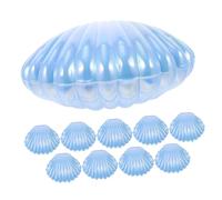 BUTIFULSIC 10pcs Pearl Blue Shell Candy Boxes Small Favor Containers Wedding Party Packaging Boxes for Birthday and Jewelry Storage