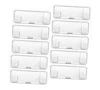 BUTIFULSIC 10pcs Transparent Storage Box for Travel Knife Stand Organizer Lightweight Plastic Case for Shaving Kit Protection and Easy Carrying