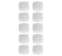 BUTIFULSIC 10pcs Travel Toothpaste Transfer Connector Adapter for Household Toothpaste Tubes, White Plastic Refillable Tool Compatible with Most Tubes, Mess-Free Transfer the Road