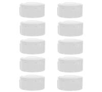 BUTIFULSIC 10pcs White Sch40 PVC Female Threaded Pipe End Caps 1-1/2 Inch (48.3mm) Plastic Plumbing Fittings for Water Line and Garden Hose Accessories