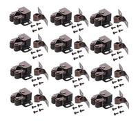 BUTIFULSIC 12 Sets Zinc Alloy Cabinet Door Roller Catch Latches with Double Roller Ball and Spring Mechanism for Reliable Closure, Versatile Fit, for Cupboards, Closets, and Rv Furniture