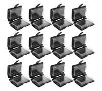 BUTIFULSIC 12pcs Black Plastic Book Shaped Wedding Favors Boxes Flip Top Opening Portable Sweets Box for Special Occasions and Graduation Time Treat Party Favors