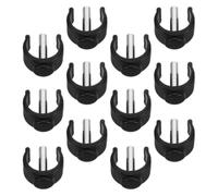 BUTIFULSIC 12pcs C Shaped Walking Cane Replacement Parts Clip Pin Locks for Seniors and People with Disabilities, Made of Wear Resistant Abs and Steel, Easy Installation for Daily Use