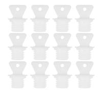 BUTIFULSIC 12pcs Leakproof Hot Water Bottle Lid Plugs, 2.1cm Inner Diameter Pp Sealing Caps for Hot Water Bags, Replacement Stopper for Home and Travel Use