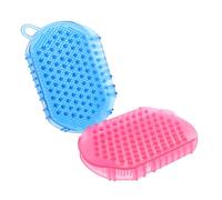 BUTIFULSIC 2 Pcs Double-Sided Massage Gloves Bath Brushes with PVC Material and Uniform Dot Design for Convenient Bath Relaxation and Easy to Clean