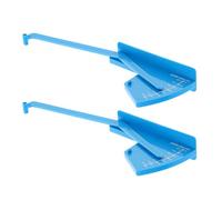 BUTIFULSIC 2 Pcs Lawn Deck Level Gauges Measuring Ruler for Walk-behind Mowers, Abs Material with Stability Feature to Prevent Falling, Blue Garden Leveling Tool for Lawn Grooming