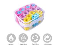 BUTIFULSIC 20 Pcs Plastic Hair Rollers with Teeth Self Grip Curlers for Medium Hair DIY Salon Styling Tools Set, Suitable for Home and Professional Use Random Color Random Color