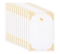 BUTIFULSIC 20 Sheets Vintage White Paper Letter Writing Paper for Invitation and Decorative Writing Retro Style Suitable for Crafting and Personal Correspondence