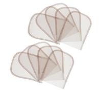 BUTIFULSIC 20pcs Hand-knitted Hairpiece U-shaped Breathable Lace Closure Base Cuttable Lace Net for DIY Handmade Wigs Doll Wig Making Supplies