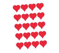 BUTIFULSIC 20pcs Heart Shaped Iron on Patches Embroidered Applique for Clothing and Bags, Red Cloth Decorative Sew Craft Patch for ’s Wear and Fashion Accessories