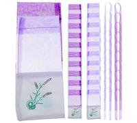 BUTIFULSIC 20pcs Lavender Bags with Drawstring, Vintage Organza and Cotton Cloth Sachets for Clothes and Spices, Suitable for Reception Desk and Table Decoration, 10 Dark Purple and 10 Light
