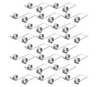 BUTIFULSIC 20pcs Stainless Steel Torsion Springs for Trash Can Lid Replacement, Double Leg Design with 4 Coils, 1mm Wire Diameter, 8mm Outer Diameter, 130° Angle, Noise Reduction