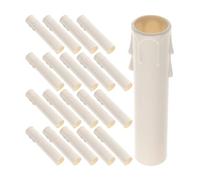 BUTIFULSIC 24pcs White Chandelier Candle Socket Covers Decorative Candle Sleeves Replacement for Chandelier Covers Made of Sturdy Pp and Ps Materials Suitable for Home Lighting and Decoration