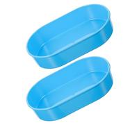 BUTIFULSIC 2pcs Blue Medication Tray Organizer for Clinics and Hospitals - Small Multi-Grid Pill Dispenser and Tablet Sorter for Daily Pill Storage and Travel Medication Management