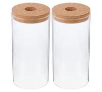 BUTIFULSIC 2pcs Glass Ecological Plant Bottles for DIY Micro Landscape with View Observation and Decorative Moss Terrarium Container for Indoor Gardening