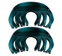 BUTIFULSIC 2pcs Hair Clamp Clip Large Acrylic Blue for Ladies Shower and Updos Sweet and Fashionable Hair Claw