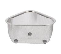 BUTIFULSIC 2pcs Large Sink Corner Basket Mesh Colander Kitchen Drainer Rack with Suction Cups for Sink Sponge and Brush Holder Multi-Purpose Kitchen Storage Organizer Random Style