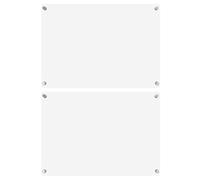 BUTIFULSIC 2pcs Magnetic Dry Erase Board for Fridge, Acrylic Refrigerator Message Board with Easy to Wipe Surface, Erasable Kitchen Planner for Home Organisation