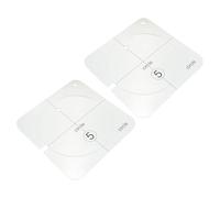 BUTIFULSIC 2pcs Quilting Template Tools for Sewing Rulers, Pattern Master Ruler for Patchwork and DIY Crafts, Quilting Supplies Compatible with Domestic Sewing Machines, Scallop and Circle