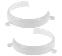 BUTIFULSIC 2pcs Spill Prevention Eating Aid Plate Guards for Flat Dining Plates, Plastic with Smooth Rounded Edges and Sturdy Structure, for One Handed Self Feeding and Meal Assistance