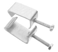 BUTIFULSIC 2pcs Stainless Steel Ventilation Duct C Clamps M8mm Heavy Duty Flange Clips for Air Ducting and Welding Applications