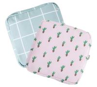 BUTIFULSIC 2pcs Tampon Organizer for Bathroom and Travel, Practical Polyester Cotton Period Bags with Zipper, Multipurpose Sanitary Pad Pouch for Women, Suitable for School and Daily Use