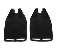 BUTIFULSIC 2pcs Universal Wheelchair Footrest with Abs Material, More Stable and Easy to Store, Suitable for Athletes and People with Special Needs, Black Footplates Replacement Accessories
