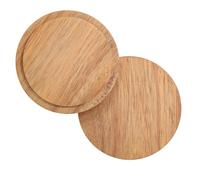 BUTIFULSIC 2pcs Vintage Style Wooden Mug Lids Cup Covers for Coffee Cups and Mugs, Reusable Brown Wood Jar Sealed Covers, Versatile Use for Office and Outdoor Use
