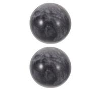 BUTIFULSIC 2pcs Weighted Jade Hand Massaging Stones 25mm for Hand Exercise and Motor Skills Training, Compact and Portable Grip Strengthener with Elegant Marble Patterns for On-the-go