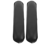 BUTIFULSIC 2pcs Wheelchair Armrest Pads Comfortable Armrests Classic Simple Shape Black Sponge Leather Safety Elbow Home Use for Wheel Workers