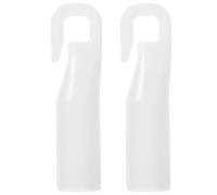 BUTIFULSIC 2pcs White Plastic Blind Wand Hooks Curtain Rod Hooks Replacement Accessories for Vertical and Tilt Blinds Compatible with Wands for Window Treatments