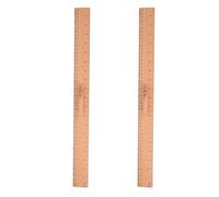 BUTIFULSIC 2pcs Wood Measuring Rulers with Dual Scale for Precise Measurement, Tailor Sewing Ruler for Beginners and Teachers, for Crafting and Classroom Supplies