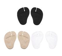 BUTIFULSIC 3 Pairs Non-Slip Gel Forefoot Pads Butterfly Pattern, and Velvet Fabric Insoles for Flip-Flops, and Ball of Foot Cushions for Women’S Sandals