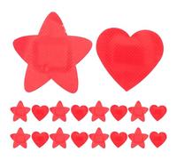 BUTIFULSIC 30pcs Adhesive Bandages Heart Star Shapes Breathable Wound Patches for Students School Classroom Fun Cute Plasters Comfortable Skin-Friendly Protection