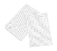 BUTIFULSIC 30pcs Golf Score Cards White Coated Paper with Partition Grid and Smooth Writing Surface for Accurate Score Recording on The Course