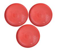 BUTIFULSIC 3pcs 35cm Poultry Feeder Feeding Trays for Chickens Ducks Geese, Reusable round Fodder Plates Food Containers for Brooding and Farm Use